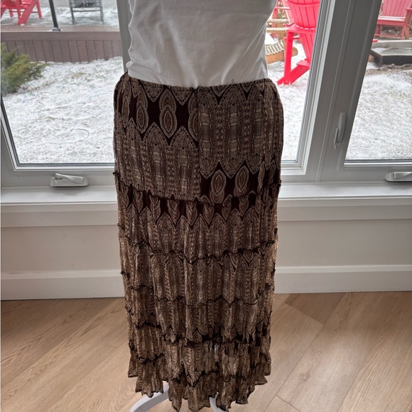 Jessica Boho Tiered Maxi Skirt 🤎 - Picture 3 of 4